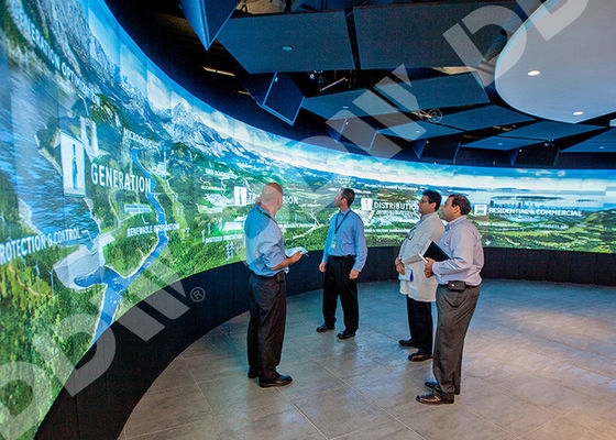 নেতৃত্বে ব্যাকলাইট বাঁকা ভিডিও স্ক্রিন 500 Nits সারফেস এন্টি গ্ল্যাঞ্জ এলজি থিন Bezel মনিটর