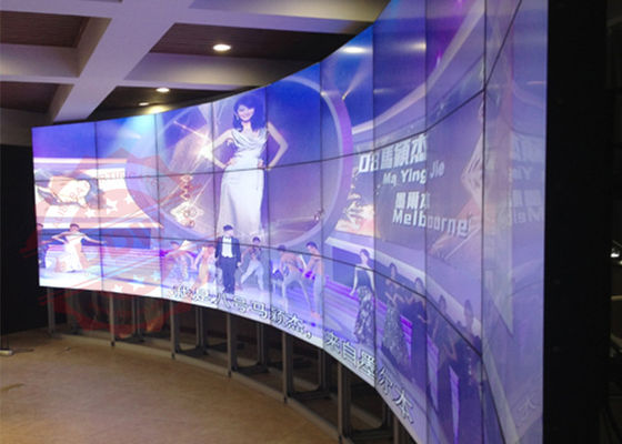 3.5 মিমি Bezel HDMI বাঁকা প্রদর্শন মনিটর 46 ইঞ্চি LED ব্যাকলাইট 5ms প্রতিক্রিয়া সময়