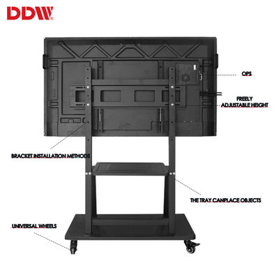65 ইঞ্চি ডিসপ্লে ইন্টারেক্টিভ হোয়াইট বোর্ড 20 পয়েন্ট IR মাল্টি টাচ LCD ইন্টারেক্টিভ হোয়াইটবোর্ড