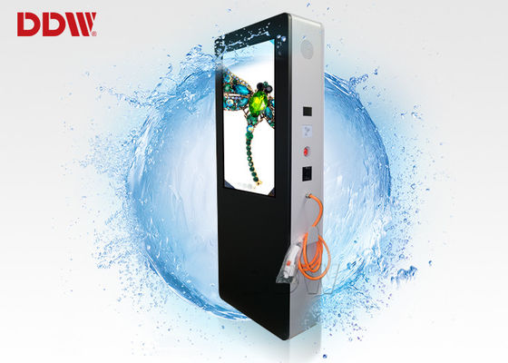 65 ইঞ্চি বহিরঙ্গন ISO9001 কাস্টমাইজড কালার স্মার্ট ডিজিটাল সাইনেজ চার্জের পাইল শক্তি - কার 2500nits DDW-AD6501S