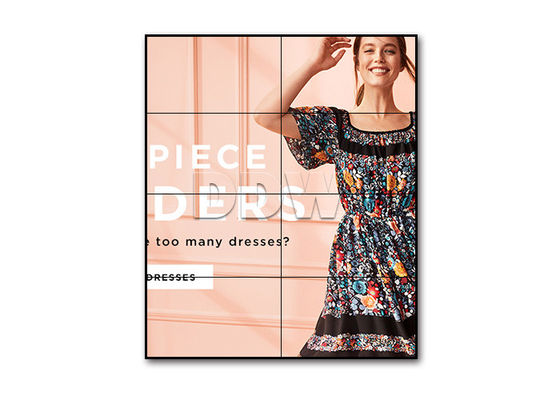 পাতলা বেজেল মনিটর এলজি ভিডিও প্রাচীর 46inch, ব্যাকলাইট নেতৃত্বে 1.7 মিমি প্রাচীর প্রদর্শন বাণিজ্যিক