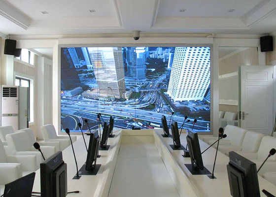 500nits উজ্জ্বল সাইন এলজি ভিডিও প্রাচীর 4x4 মাল্টি ডিসপ্লে অন্তর নেতৃত্বে ভিডিও প্রাচীর সমাধান 3.5 মিমি