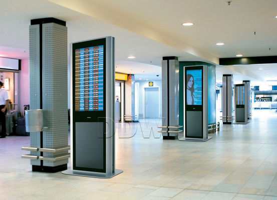 42 "ইন্টারেক্টিভ স্ট্যান্ডলোন এলসিডি ডিজিটাল সাইনেজ ডিসপ্লে সফটওয়্যার সহ টোটেম