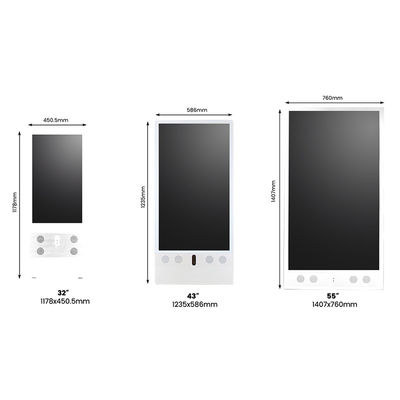 43 ইঞ্চি আউটডোর ডিজিটাল সিগনেজ বহনযোগ্য এবং কার্যকর বিজ্ঞাপন সমাধানের জন্য ব্যাটারি চালিত