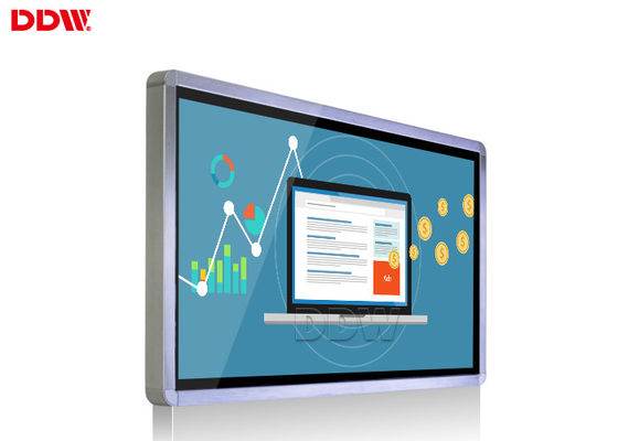 স্বচ্ছ LCD প্রদর্শন 32 "ডিজিটাল Signage বাইরের শেল কালো নেটওয়ার্ক ওয়াইফাই 3 জি / 4 জি মডিউল shinning