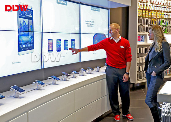 মোশন সেন্সর 55 ইন্টারেক্টিভ ভিডিও ওয়াল এইচডি শারীরিক রেজোলিউশন 1920 * 1080 এলইডি ব্যাকলাইট