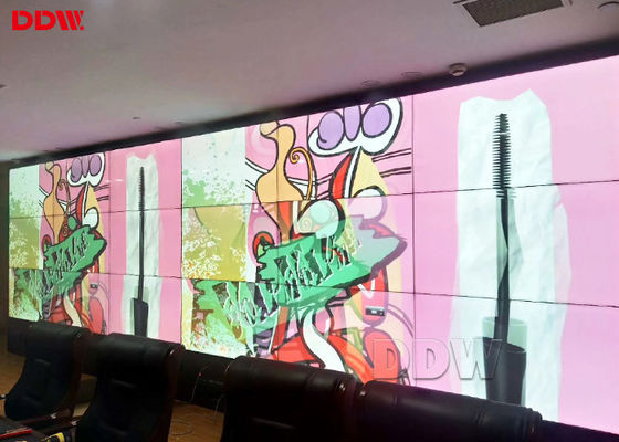 অনুভূমিক বিজোড় ভিডিও ওয়াল প্রদর্শন / মাল্টি এলসিডি ওয়াল প্রদর্শন স্ক্রিন