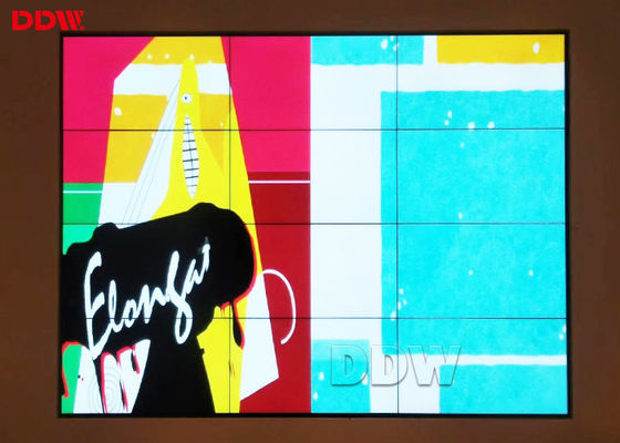 ওয়াল মাউন্ট করা একাধিক টিভি ভিডিও ওয়াল / মাল্টি কালার ফ্রেমলেস ভিডিও ওয়াল