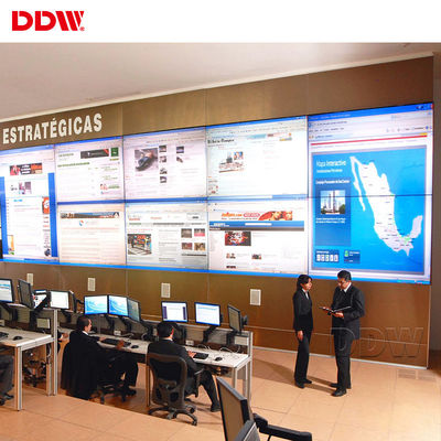 46 ইঞ্চি সুরক্ষা ভিডিও ওয়াল এইচডি এলসিডি 1920x1080 আরজে 45 লুপ ডেইজি চেইন আল্ট্রা ন্যারো বেজেল