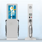 Double Charge Electric Car Stations Integrated With High Brightness Outdoor Advertising Player