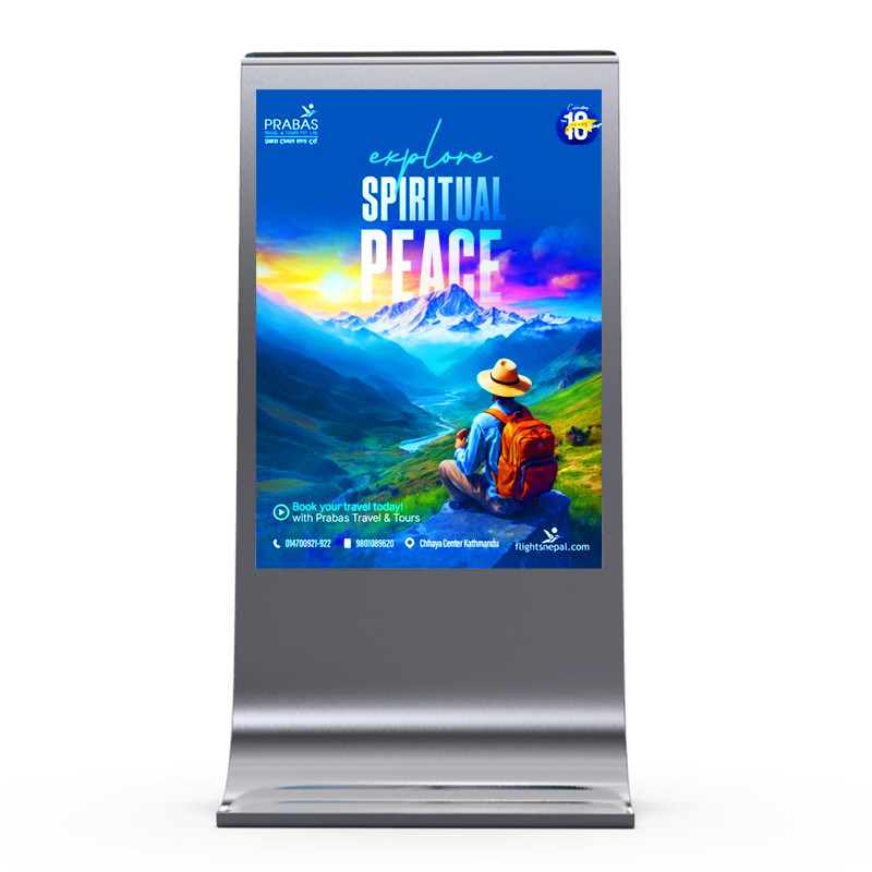 সহজ ইনস্টলেশন 8000nits P4 P5 P6 P8 P10 Mupi ডিজিটাল বহিরঙ্গন নেতৃত্বাধীন signage প্রদর্শন ডিজিটাল