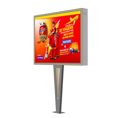 উচ্চ উজ্জ্বলতা 8000nits IP65 p6 নেতৃত্বাধীন ডিজিটাল ডাবল পার্শ্বযুক্ত প্রদর্শন পর্দা বিজ্ঞাপন বিজ্ঞাপন বহিরঙ্গন বিজ্ঞাপন