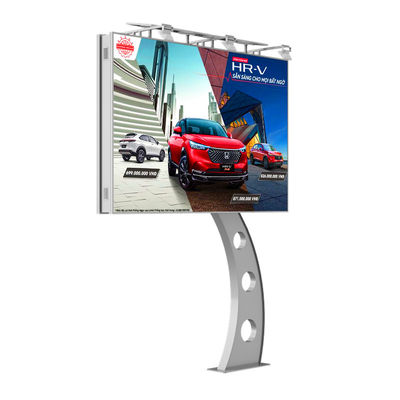 উচ্চ উজ্জ্বলতা 8000nits IP65 p6 নেতৃত্বাধীন ডিজিটাল ডাবল পার্শ্বযুক্ত প্রদর্শন পর্দা বিজ্ঞাপন বোর্ড বহিরঙ্গন বিজ্ঞাপন নেতৃত্বাধীন ভিডিও প্রাচীর