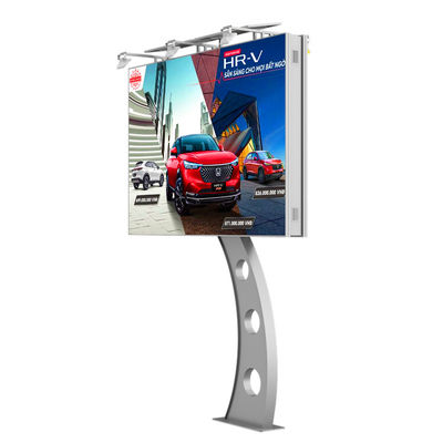 উচ্চ উজ্জ্বলতা 8000nits IP65 p6 নেতৃত্বাধীন ডিজিটাল ডাবল পার্শ্বযুক্ত প্রদর্শন পর্দা বিজ্ঞাপন বোর্ড বহিরঙ্গন বিজ্ঞাপন নেতৃত্বাধীন ভিডিও প্রাচীর