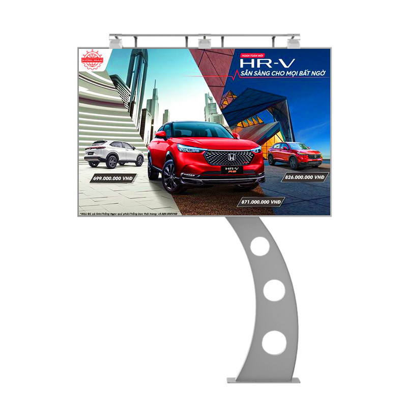 উচ্চ উজ্জ্বলতা 8000nits IP65 p6 নেতৃত্বাধীন ডিজিটাল ডাবল পার্শ্বযুক্ত প্রদর্শন পর্দা বিজ্ঞাপন বোর্ড বহিরঙ্গন বিজ্ঞাপন নেতৃত্বাধীন ভিডিও প্রাচীর